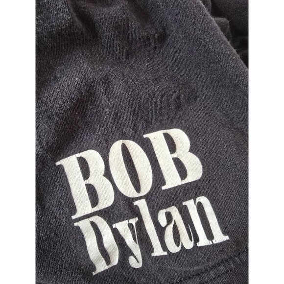 Vintage 1994 Bob Dylan Concert Shirt Sz Large Black East West Touring Co LEE - Picture 8 of 11
